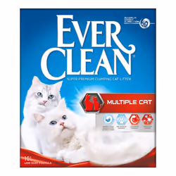 Ever Clean Clumping Cat Litter, Multiple Cat, Scented for long-lasting freshness, Unbeatable Clumping Strength, 10L