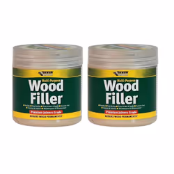 Everbuild Multipurpose Wood Filler â Suitable For Indoor And Outdoor Use â Sandable â White â 250ml (Pack of 2)