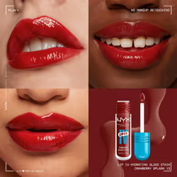 NYX Professional Makeup Lip IV in shade Cranberry Splash & Duck Plump Liner in shade Ducking Clear, Duo Bundle