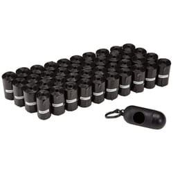 Amazon Basics Dog Poop/Waste Bags with Dispenser and Leash Clip, Unscented, 600 Bags (40 Packs of 15 Bags)