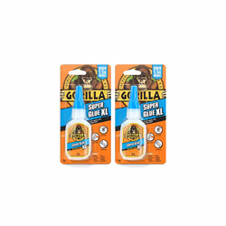 Gorilla Super Glue XL 25g (2 Pack)â All Purpose Adhesive, Fast Setting & Impact Tough with Anti-Clog Cap
