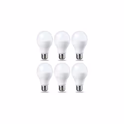 Amazon Basics LED E27 Edison Screw Bulb, 13W (Equivalent to 100W), Warm White, Non Dimmable - Pack of 6