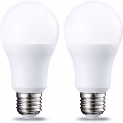 Amazon Basics LED E27 Edison Screw Bulb, 10W (Equivalent to 75W), Cool White, Non Dimmable - Pack of 2