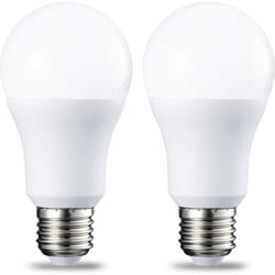 Amazon Basics LED E27 Edison Screw Bulb, 10W (Equivalent to 75W), Cool White, Non Dimmable - Pack of 2