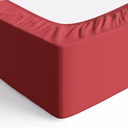 Amazon Basics Soft Microfibre Fitted Sheet, Deep Pocket 12 inch (30 cm), 160 x 200 x 30 cm, Burgundy