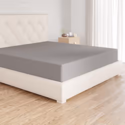 Amazon Basics Soft Microfibre Fitted Sheet, Deep Pocket 12 inch (30 cm), 90 x 200 x 30 cm, Dark Grey