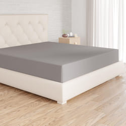 Amazon Basics Soft Microfibre Fitted Sheet, Deep Pocket 12 inch (30 cm), 90 x 200 x 30 cm, Dark Grey