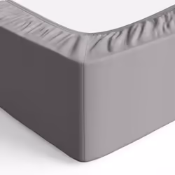 Amazon Basics Soft Microfibre Fitted Sheet, Deep Pocket 12 inch (30 cm), 90 x 200 x 30 cm, Dark Grey