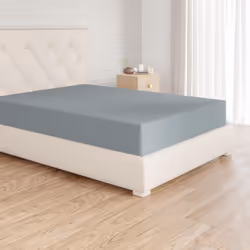 Amazon Basics Soft Microfibre Fitted Sheet, Deep Pocket 12 inch (30 cm), 160 x 200 x 30 cm, Spa Blue