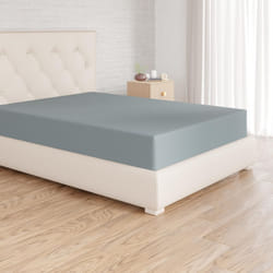 Amazon Basics Soft Microfibre Fitted Sheet, Deep Pocket 12 inch (30 cm), 160 x 200 x 30 cm, Spa Blue