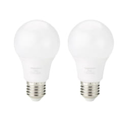 Amazon Basics LED E27 Edison Screw Bulb, 8W (equivalent to 60W) Warm White, Non-Dimmable (2-Pack)