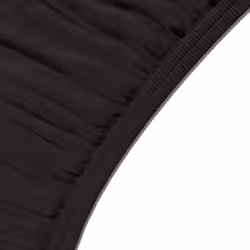 Amazon Basics Soft Microfibre Fitted Sheet, Deep Pocket 12 inch (30 cm), 140 x 200 x 30 cm, Black