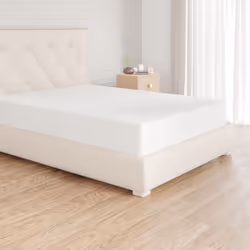 Amazon Basics Soft Microfibre Fitted Sheet, Deep Pocket 12 inch (30 cm), 140 x 200 x 30 cm, White