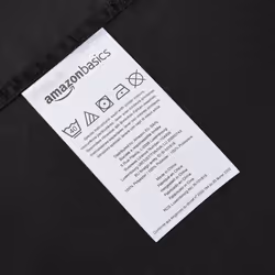 Amazon Basics Soft Microfibre Fitted Sheet, Deep Pocket 12 inch (30 cm), 90 x 200 x 30 cm, Black
