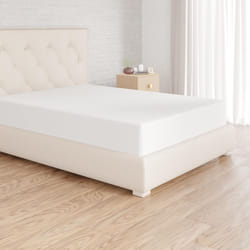 Amazon Basics Soft Microfibre Fitted Sheet, Deep Pocket 12 inch (30 cm), 90 x 200 x 30 cm, White