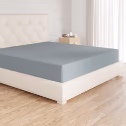 Amazon Basics Soft Microfibre Super King Fitted Sheet, Deep Pocket 12 inch (30 cm), Spa Blue