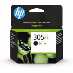 HP 3YM62AE 305XL High Yield Original Ink Cartridge, Black, (Pack of 1) Packaging may vary