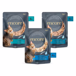 Encore 100% Natural Wet Cat Food, Fish Selection in Broth 50g Pouch (20 x 50g Pouches)