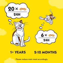 DREAMIES - Chicken Cat Treats - 2x350g - Multipack Snacks 2 Mega Tubs - Bulk Cat Food