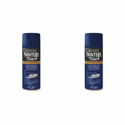 Rust-Oleum 400ml Painters' Touch Spray Paint - Navy Blue (gloss finish) (Pack of 2)