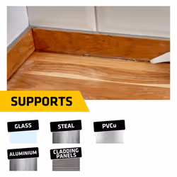 Everbuild EVBGPSCL General Purpose Silicone Sealant, Clear, 280 ml (Pack of 2)