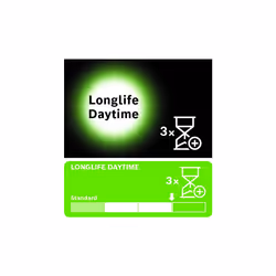 Bosch H7 (477) Longlife Daytime Headlight Bulbs - 12 V 55 W PX26d - 2 Bulbs