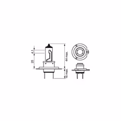 Bosch H7 (477) Longlife Daytime Headlight Bulb - 12 V 55 W PX26d - 1 Bulb
