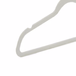 Amazon Basics Slim Velvet Non-Slip Suit Hangers, 50-Pack, Ivory/Rose Gold