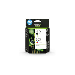 HP 305, Black/Tri-Colour Original Ink Cartridges (6ZD17AE), Pack of 2