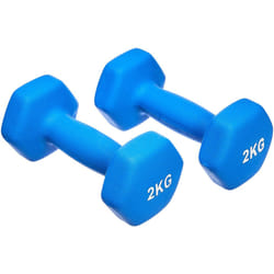 Amazon Basics Neoprene Dumbbell Pair, 4kgs, 2 kg (Set of 2), Azul