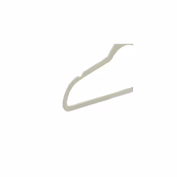 Amazon Basics Slim Velvet Non-Slip Suit Hangers - 50-Pack, Ivory