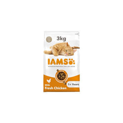 IAMS Complete Dry Cat Food for Adult 1+ Cats with Chicken 3 kg
