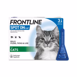 FRONTLINE Spot On Flea & Tick Treatment for Cats - 3 Pipettes