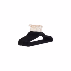 Amazon Basics Velvet Suit Hangers, 30-Pack, Black/Rose Gold