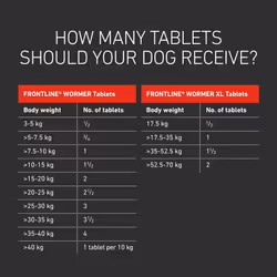 FRONTLINE WORMER - XL Worming Tablets for Dogs - 2 Tablets