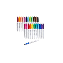 Amazon Basics Permanent Markers, Assorted Colours, 24-Pack