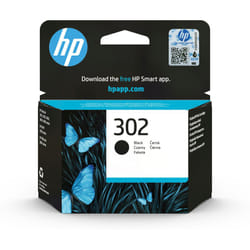 HP F6U66AE 302 Original Ink Cartridge, Black, Single Pack