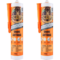 Gorilla Heavy Duty Grab Adhesive White 290ml (Pack of 2)