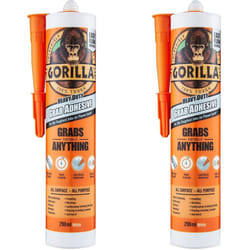 Gorilla Heavy Duty Grab Adhesive White 290ml (Pack of 2)