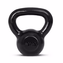 Amazon Basics Cast-Iron Kettlebell, 10 kg, Black