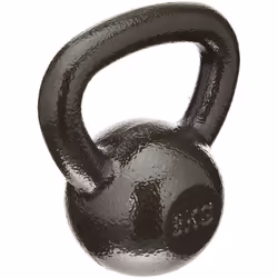 Amazon Basics Cast-Iron Kettlebell, 8 kg, Black