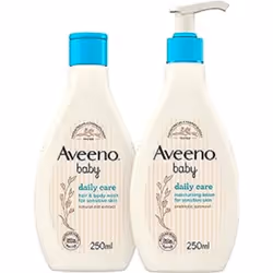 AVEENO Baby Daily Care Moisturising Lotion 250 ml & AVEENO Baby Daily Care Hair & Body Wash 250 ml