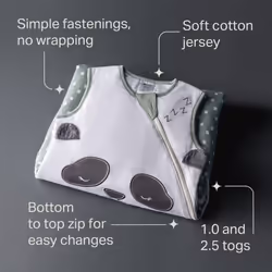 Tommee Tippee Baby Sleep Bag, The Originalâ¯Grobag, Hip-Healthy Design, Soft Cotton-Rich Fabric, 18-36m, 1.0 TOG, Sleeping Pip
