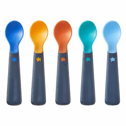 Tommee Tippeeâ¯Easigrip Self-Feeding Weaning Spoons, Pack of 5,package may vary