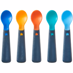 Tommee Tippeeâ¯Easigrip Self-Feeding Weaning Spoons, Pack of 5,package may vary