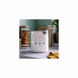 Tommee Tippee Multiwarm Bottle and Pouch Warmer, Warms Baby Feeds to Body Temperature in Minutes, Automatic Timer, White