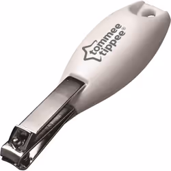 Tommee Tippee Essentials Baby Nail Clippers, Rounded Edges and Moulded Handle, 0m+, White