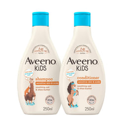 AVEENO Kids Haircare Bundle, 250ml | Enriched with Soothing Oat & Shea Butter | Developed Kids' Developing Skin & Hair | Childrens Toiletries Sets