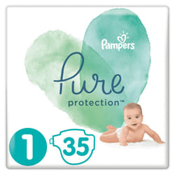 Pampers Pure Protection Lot de 35 tubes de protection Taille 1 2-5 kg