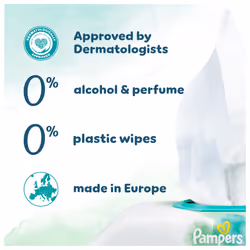 Pampers Harmonie New Baby Wipes 24 Packs of 46 Wipes = 1104 Baby Wet Wipes, Help Restore Natural Skin pH